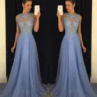 Женское длинное вечернее платье в пол, вечерние бальные платья без рукавов