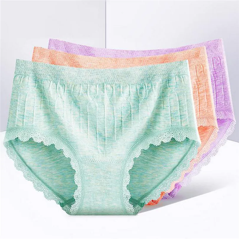 Mid-waist briefs seamless cotton underwear Women's Sexy Lingerie Soild Color Open Thong Panties G-Pants #4JY19 | Тематическая