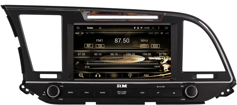 Android 7 1 головное устройство Автомобильный dvd плеер для Hyundai Elantra 2016 с GPS навигацией
