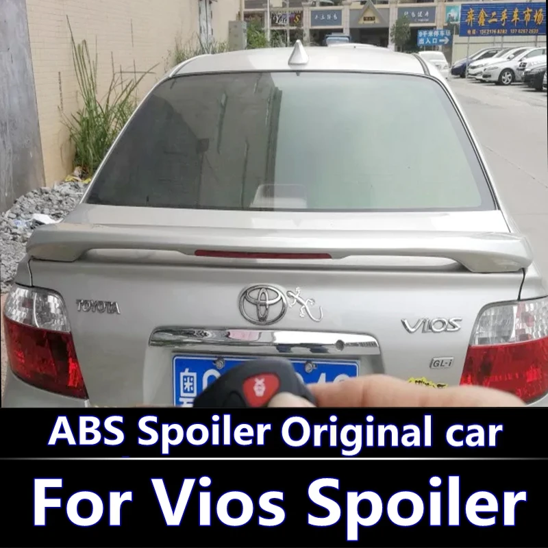 Для Toyota Yaris седан с тормозным спойлер на фонарь качество ABS Материал заднее крыло