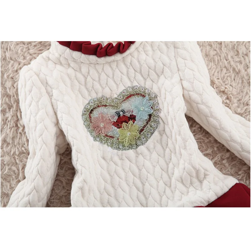 Платье для девочек BibiCola теплая одежда маленьких на осень и зиму 2017 платье-пачка