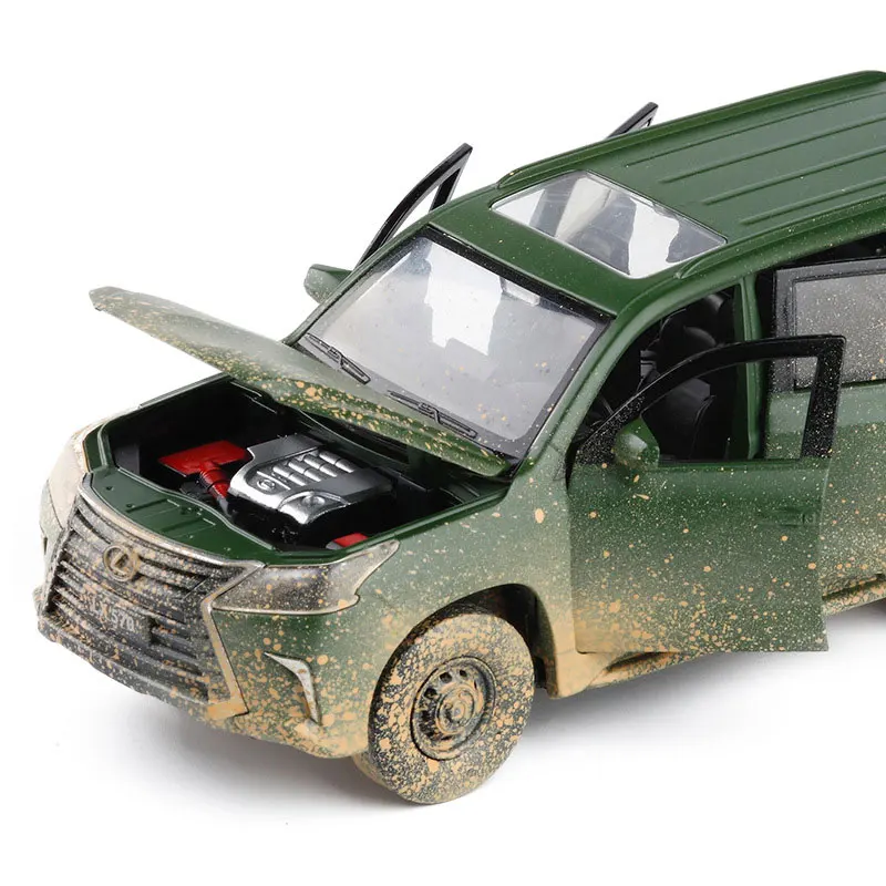 HOMMAT Simulation 1:32 Lexus LX570 Off-road SUV Model Car Vehicle Alloy Diecasts &amp Toy Vehicles Cars Toys For Children |