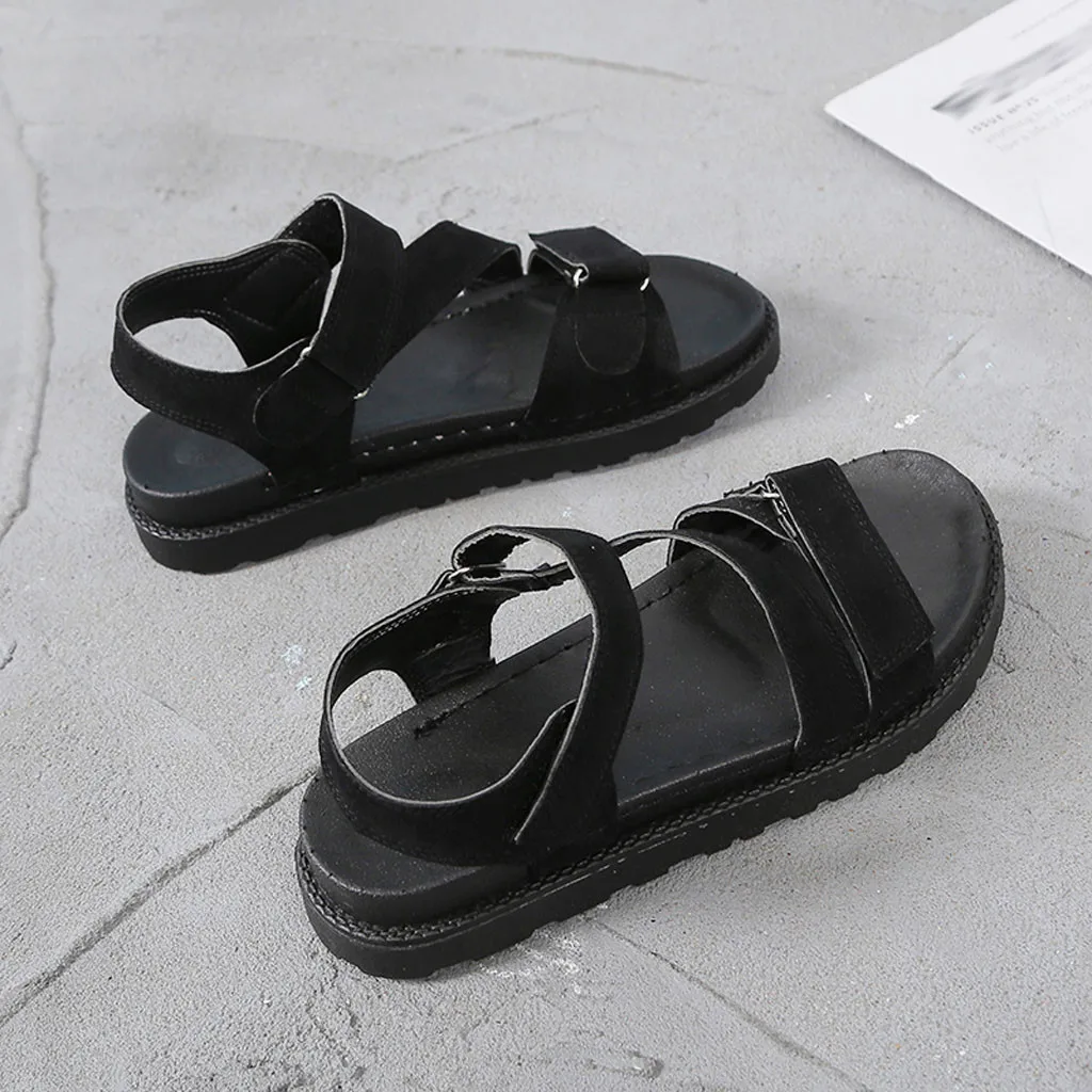 SAGACE женские сандалии на плоской подошве с открытым носком обувь в римском стиле