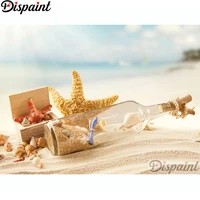 dispaint full squareround drill 5d diy diamond painting drifting bottle embroidery cross stitch 3d home decor a12737