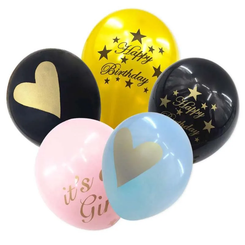 

8-Season Happy Birthday Latex Balloon Everydays Activity Party Decorations Kids Boy Anniversary Decor Birthday Supplies Globo