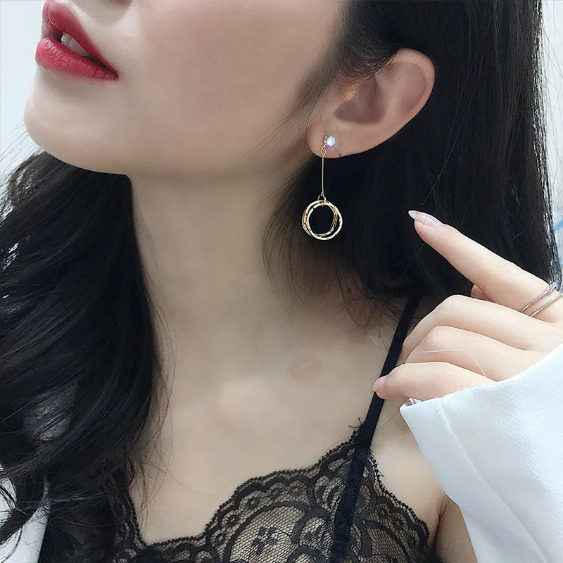 Серьги с серебряной иглой новинка 2019 корейские длинные серьги-капли ювелирные