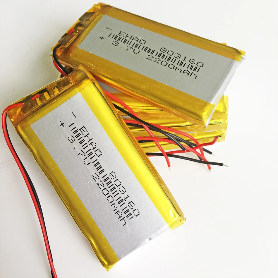 3 7 V 2200mAh полимерный литиевый литий аккумулятор 803160 для GPS PSP PAD MID DVD Мобильный