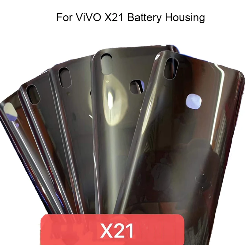 ДЛЯ Vivo X21 Задняя стеклянная крышка корпус Батарейная дверь запасные части для
