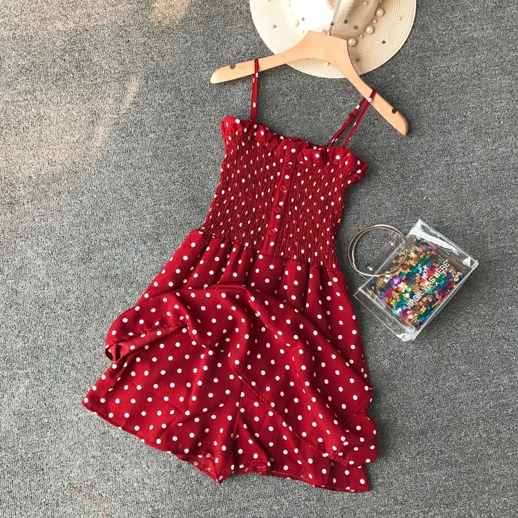 Женский пляжный костюм ALPHALMODA повседневный в горошек с принтом клетку на