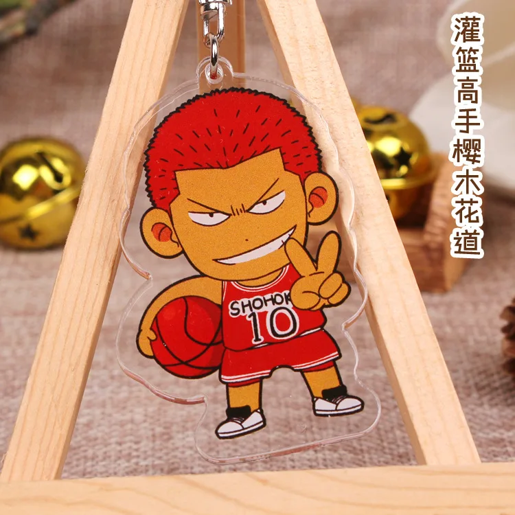 Аниме SLAM DUNK Shohoku Баскетбол Hanamichi Sakuragi Черный Дворецкий Kuroshitsuji llaveros para mujer Брелки