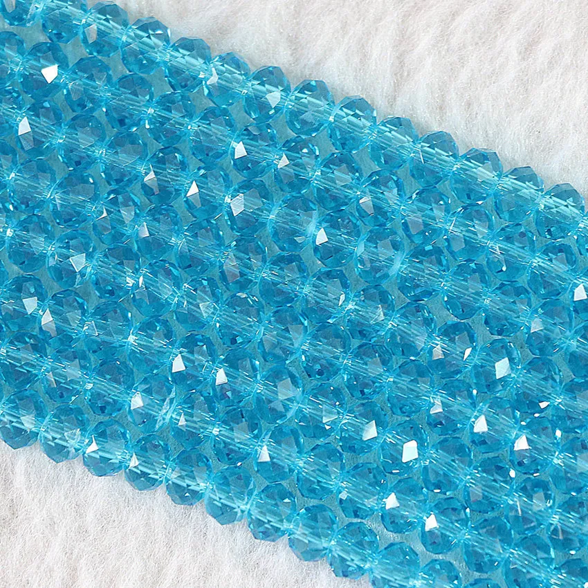 98 шт./нить Заводская розетка 4*6 мм разноцветные стеклянные бусины AB crystla граненые
