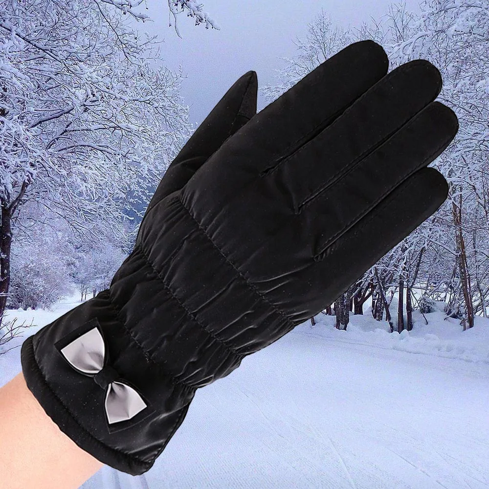 Womens Waterproof Windproof Gloves Winter Outdoor Sport Ski Moto warm female Full gloves Guantes mujer Luvas de inverno | Аксессуары для