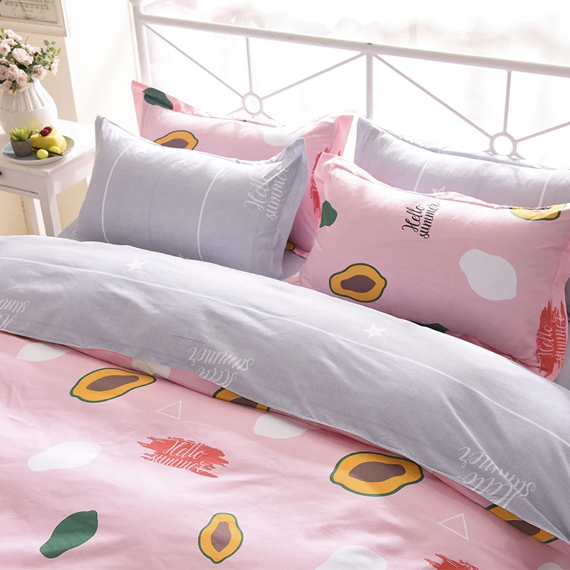 Постельное белье The Nordic style bedding set duvet cover set twin Full Queen brief reactive printed bed linen flat sheet bedclothes not quilt