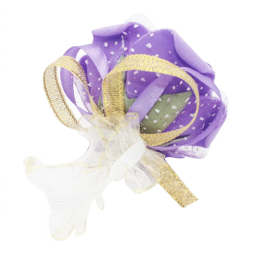 5pc/ lot Rose Wrist Corsage Ribbon Flower Wedding Party Bridesmaid Hand Crafted Engagement party | Дом и сад