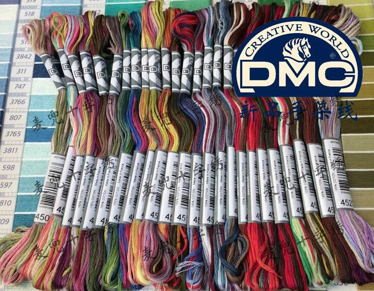 24 шт. DMC Вышивка крестом/Вышивальная нить- номер цвета от 4500 до 4523