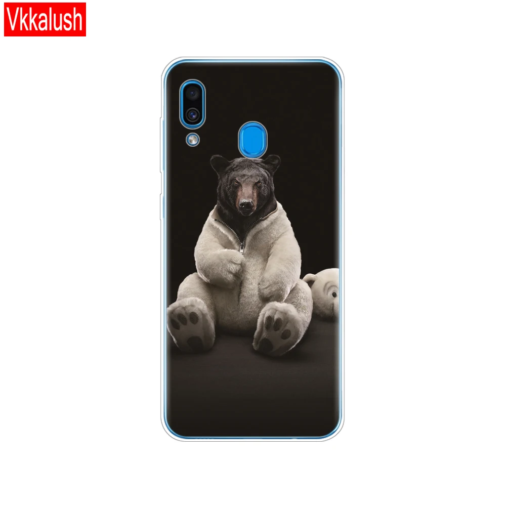 80287 Силиконовый чехол Sfot для Samsung Galaxy A20, чехол A20E, чехол для Samsung A20 A 20, A205F, A20E, A202F, защитный чехол, полностью 360 - Цвет: 80287
