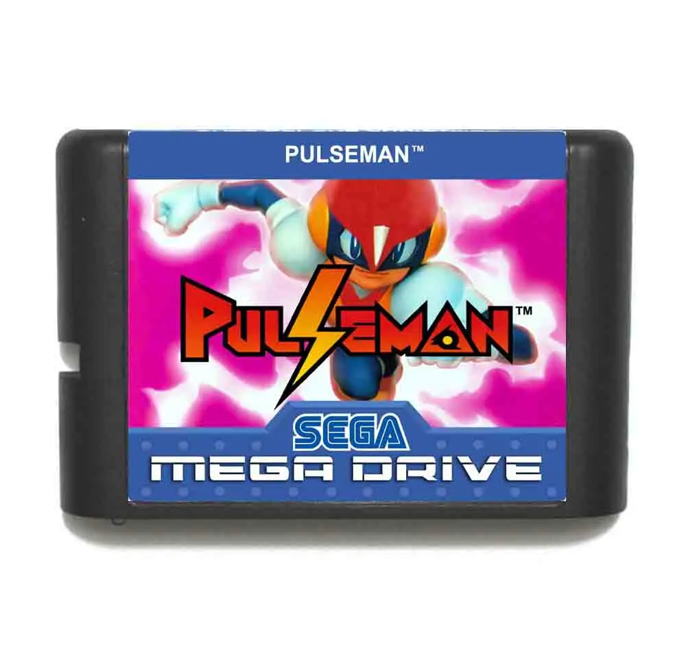 Игровой картридж Pulseman 16 бит MD игровая карта с розничной коробкой для Sega Mega Drive|16