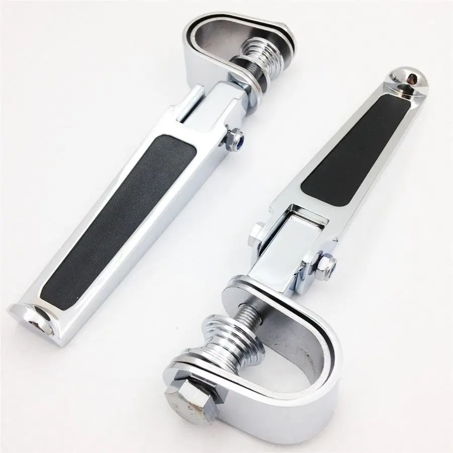 

Motorcycle Footrests Street Bike U-clamp Foot Pegs For Harley Softail Touring Honda Suzuki 25mm 1-1/4" Highway Engine Crash bar