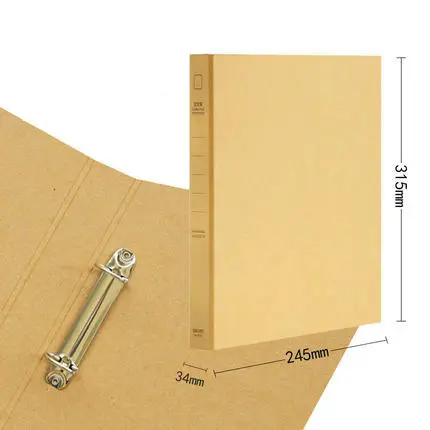 Креативная Папка-органайзер для документов, 2 или 3 кольца, А4 - Цвет: 2 Ring Binder Folder
