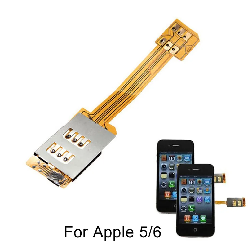 Двойная sim карта двойной адаптер конвертер совместимый мобильный телефон iPhone