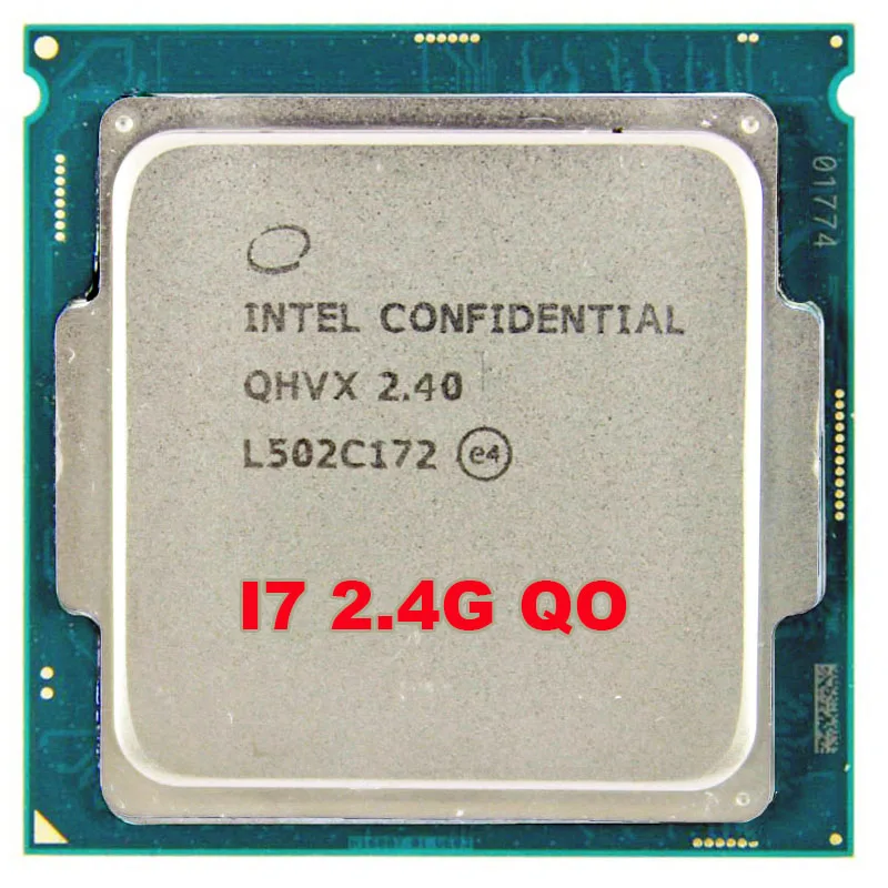 

FOR Engineering version ES of CORE I7 QHVX 2.4G 35W quad core quad-core 8thread CPU better than QHQG graphics core HD530
