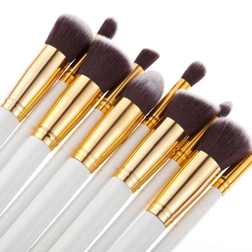 10 шт. Make up brush Set основания кисти для макияжа комплект профессиональный нейлоновый