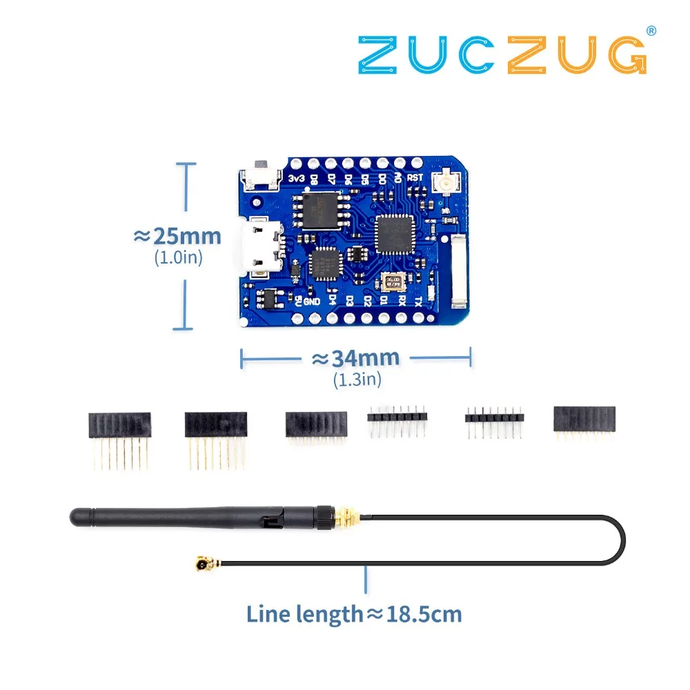 WEMOS D1 Mini Pro 16 м байт внешняя антенна разъем на базе NodeMCU ESP8266 ESP 8266EX CP2104 WIFI плата