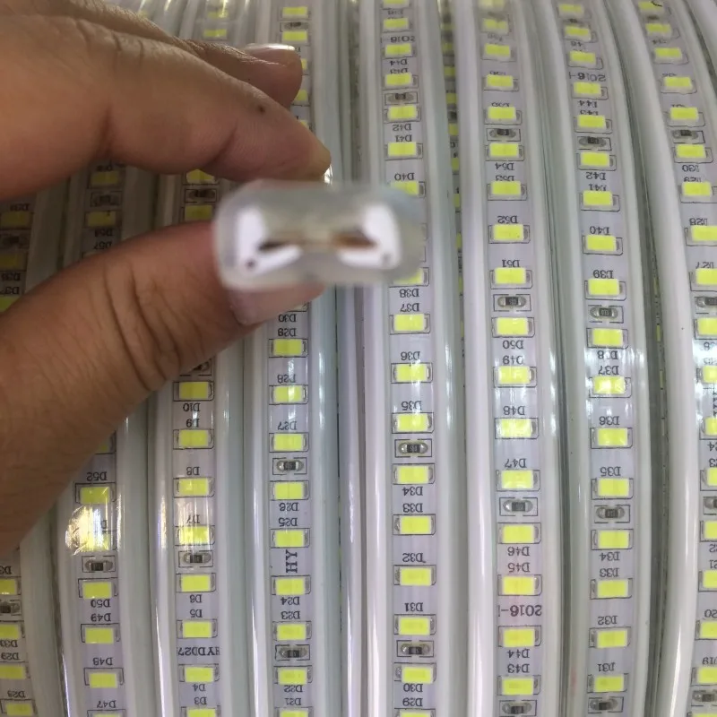 Ультраяркая Светодиодная лента 5630/5730 В переменного тока 220 SMD 1 м 3 5 10 120 в|led strip|ac220v