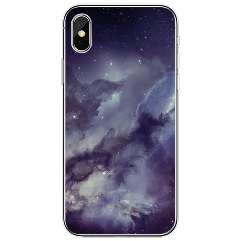 Мягкий силиконовый чехол для телефона с красочным космосом galaxy universe iPhone 6 6plus 7 8plus