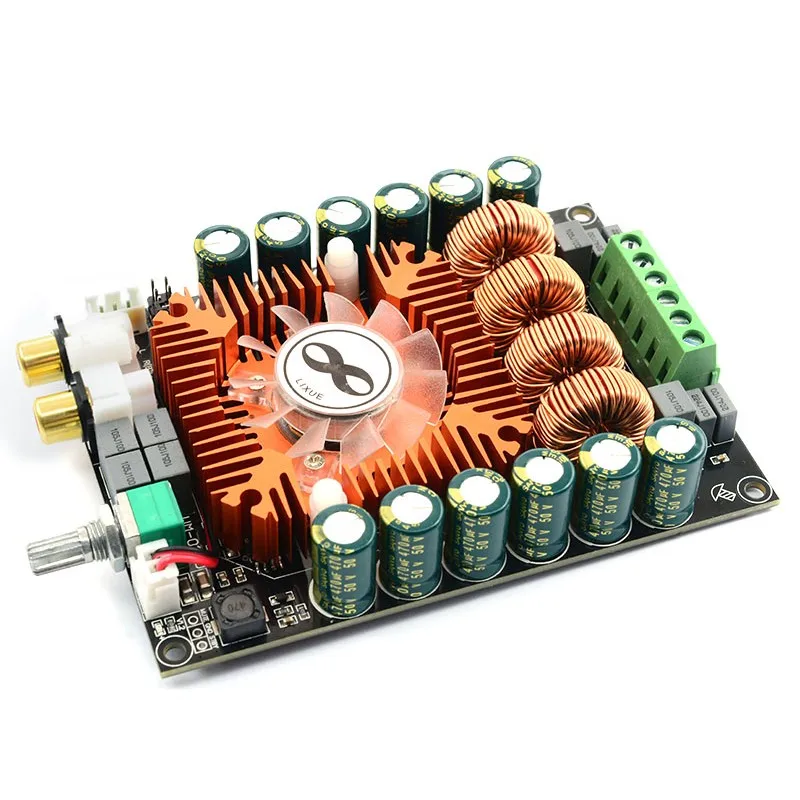 

TZT TDA7498E Digital Power Amplifier Board 2.0 HIFI Stereo High Power 160W*2 Support BTL220W DC12V-36V