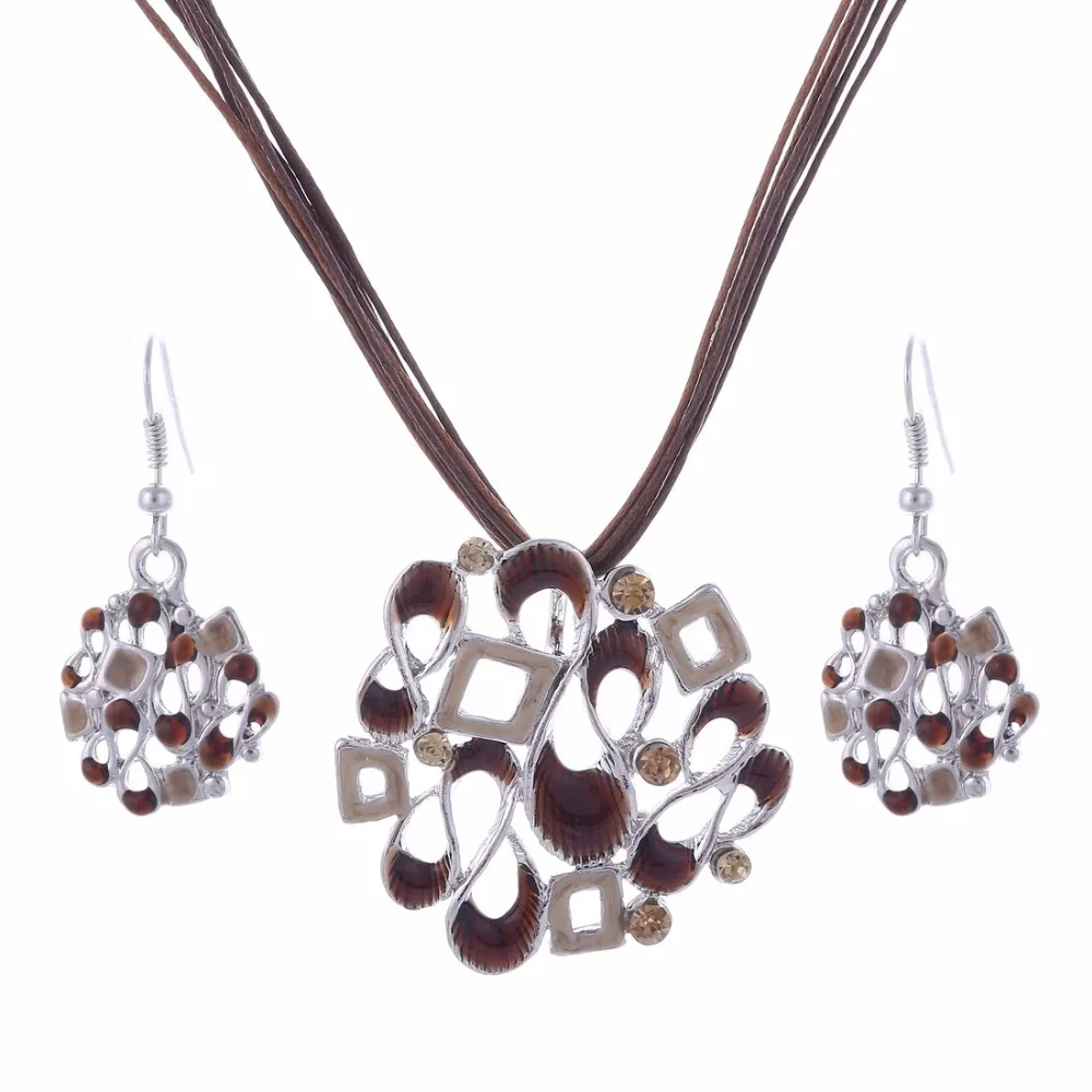 Женские Геометрические ожерелья и подвески Collier Femme ювелирные наборы с