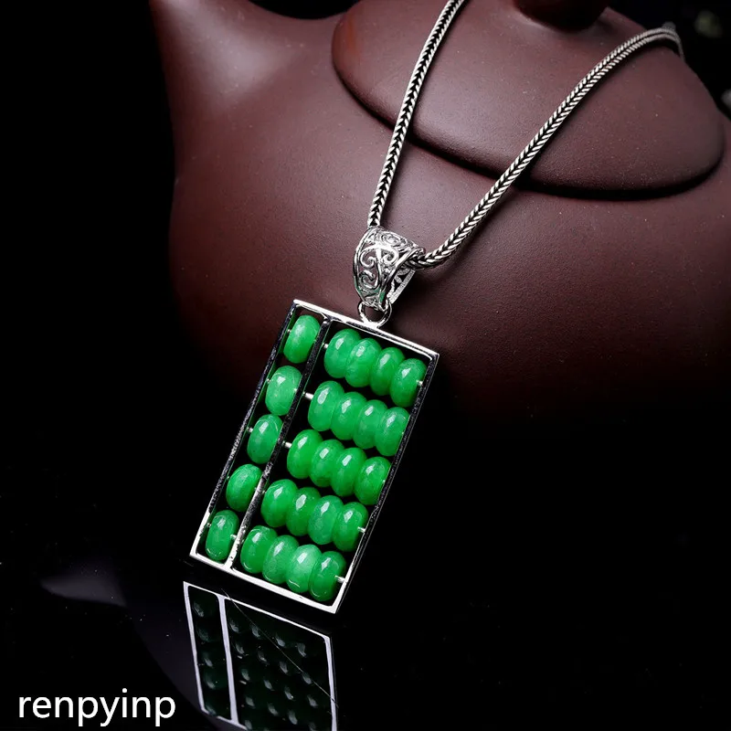

KJJEAXCMY boutique jewelry S925 sterling silver jewelry necklace hollowed-out design handmade lady tielongsheng abacus pendant