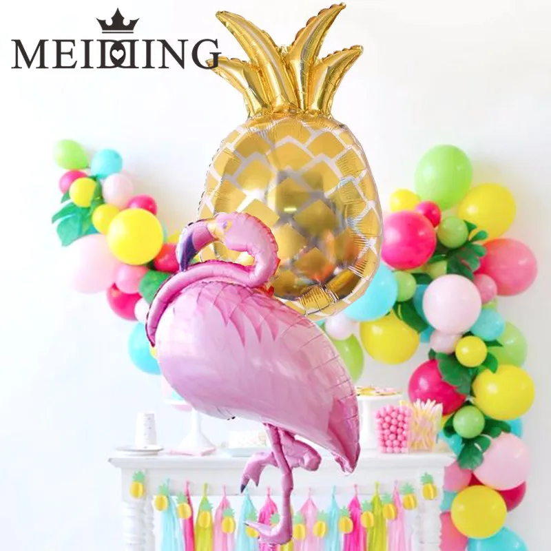 MEIDDING 1pcs Фламинго/ананас фольга Воздушные шары Дети Классические игрушки