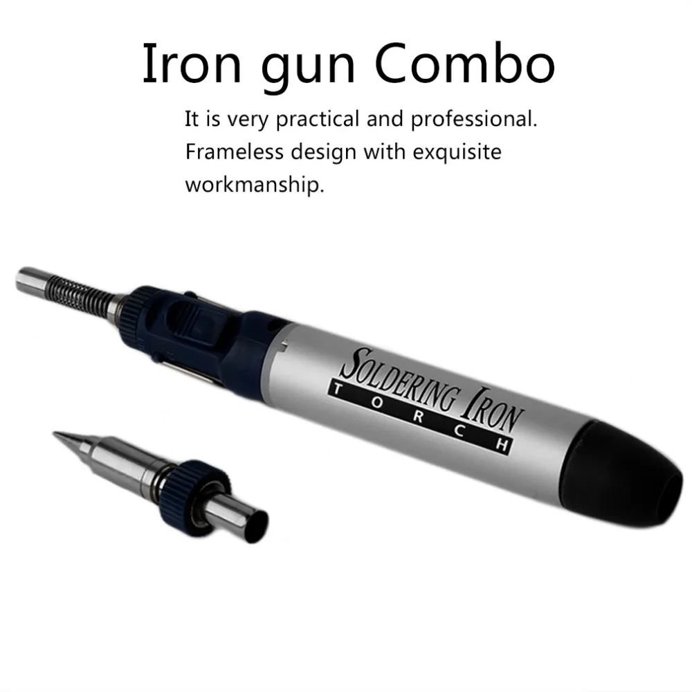 

2 In 1 12ml Pen Shape Gas Soldering Iron Tool Gun With Iron Head Tip Cordless Burner Hot Sale
