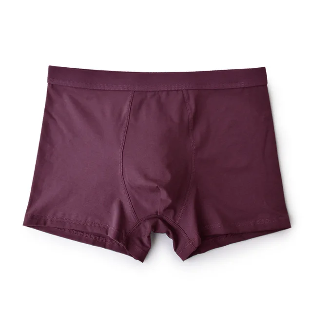 purple Мужское хлопковое нижнее белье, боксеры, молодежное нижнее белье, мужские трусы, шорты, мужские штаны, 5XL, мужское нижнее белье, новинка, свободные - Цвет: purple
