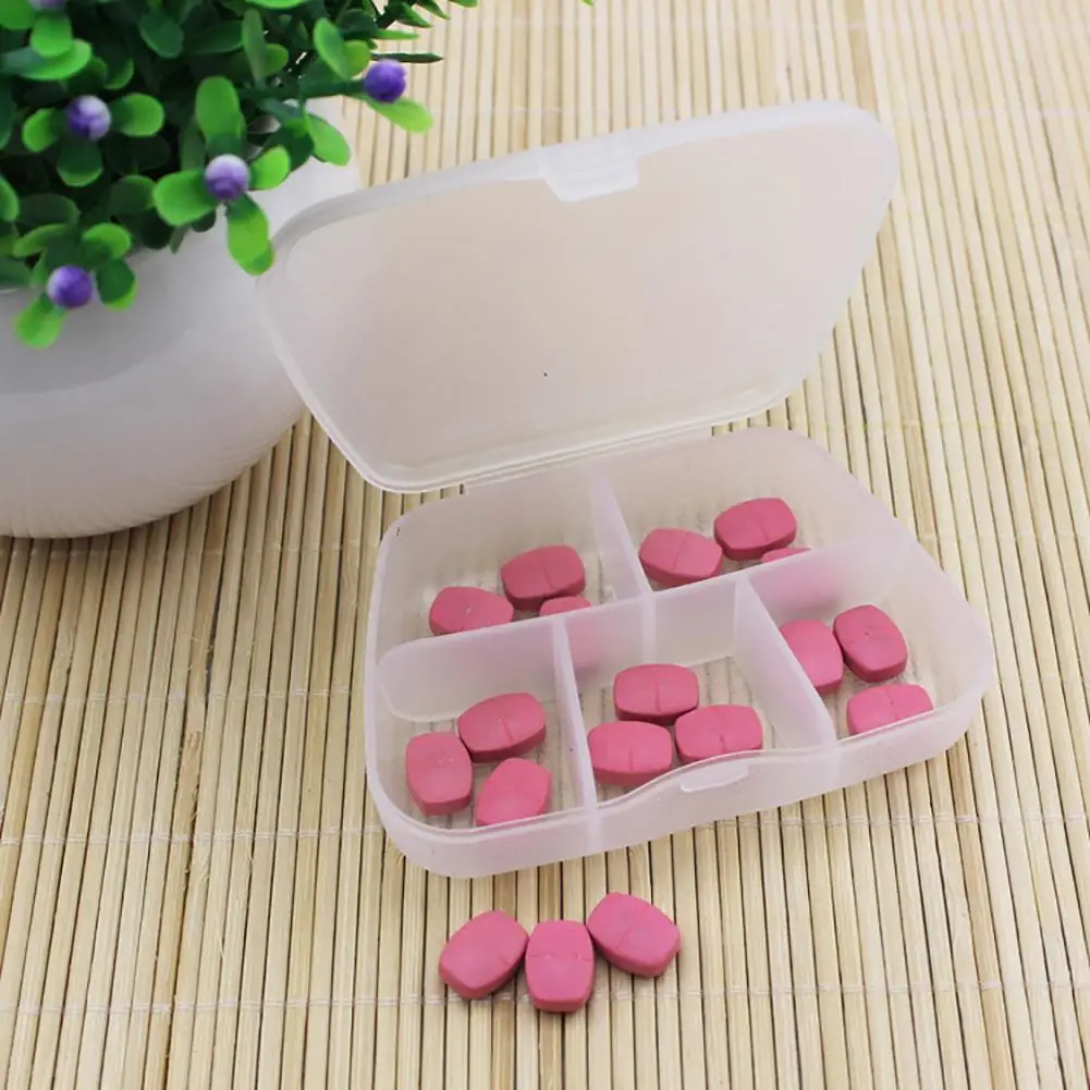 

Joylife 5 Compartments Medicine Case Pills Tablet Jewelry Box Organizer Container Pill Case Pill Box Tablet Dispenser