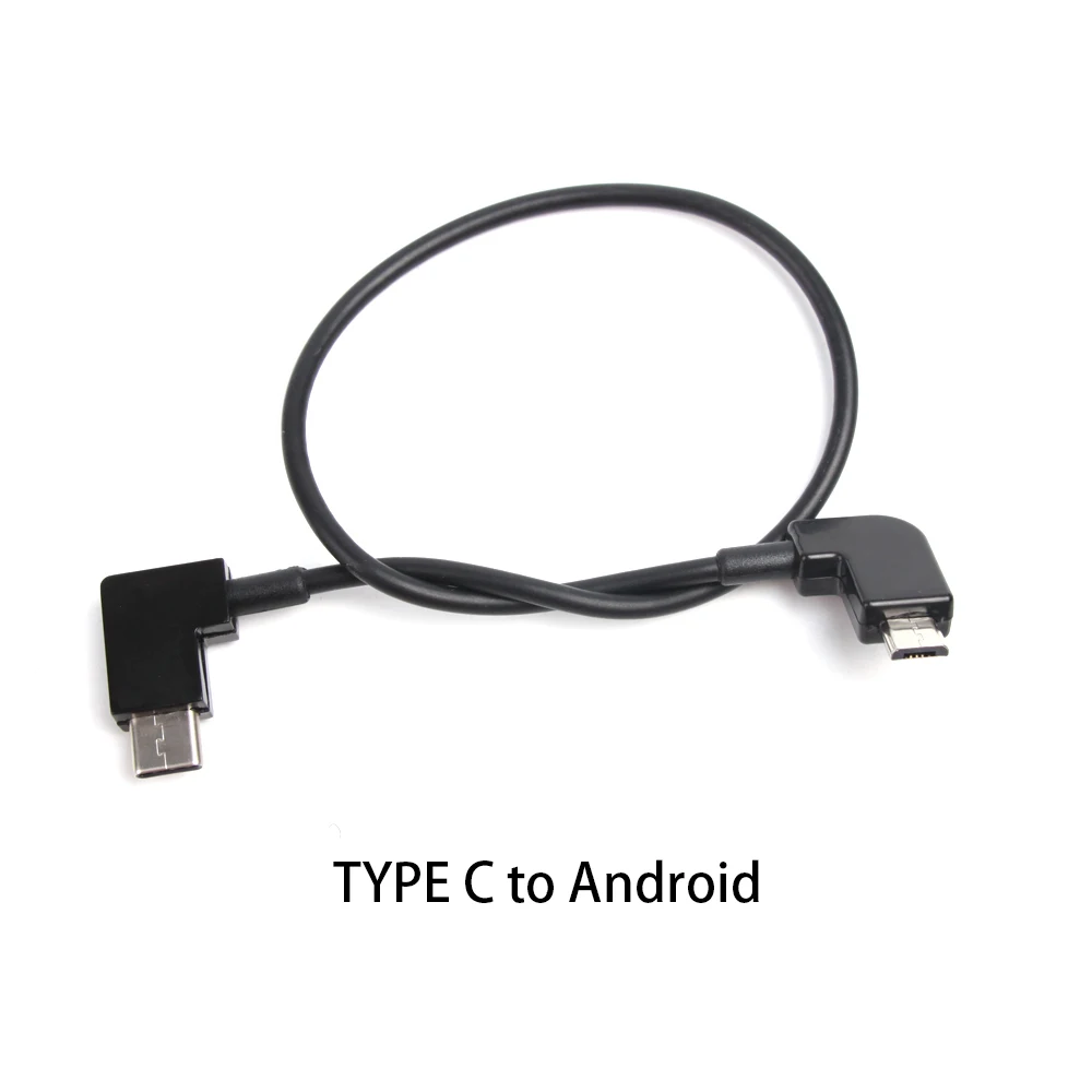 Grey New OSMO Pocket Connect Cable Type-C to Type-C/ Micro-USB for iPad Phone Conversion Data Line for DJI OSMO POCKET Accessories - Color: Grey