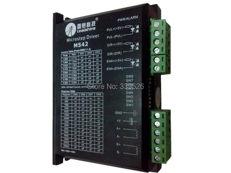 Моторчик Leadshine 57hs13 драйвер M542 2 фазы 1.3нм для оси x 1390 1290 9060 co2 Лазерная