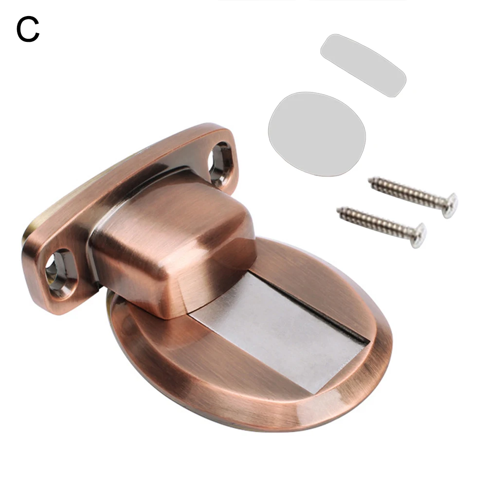HOT SALE Magnetic Door Holder Stainless Steel Hidden Stopper Toilet Noiseless Doorstop