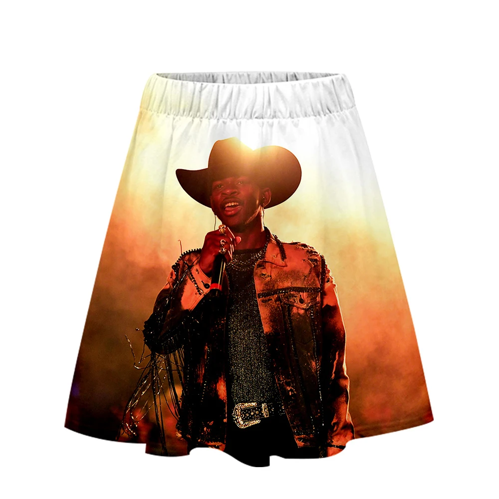 3D Lil Nas X Новая женская юбка с принтом модная длинная в пайетках 2019 Горячая