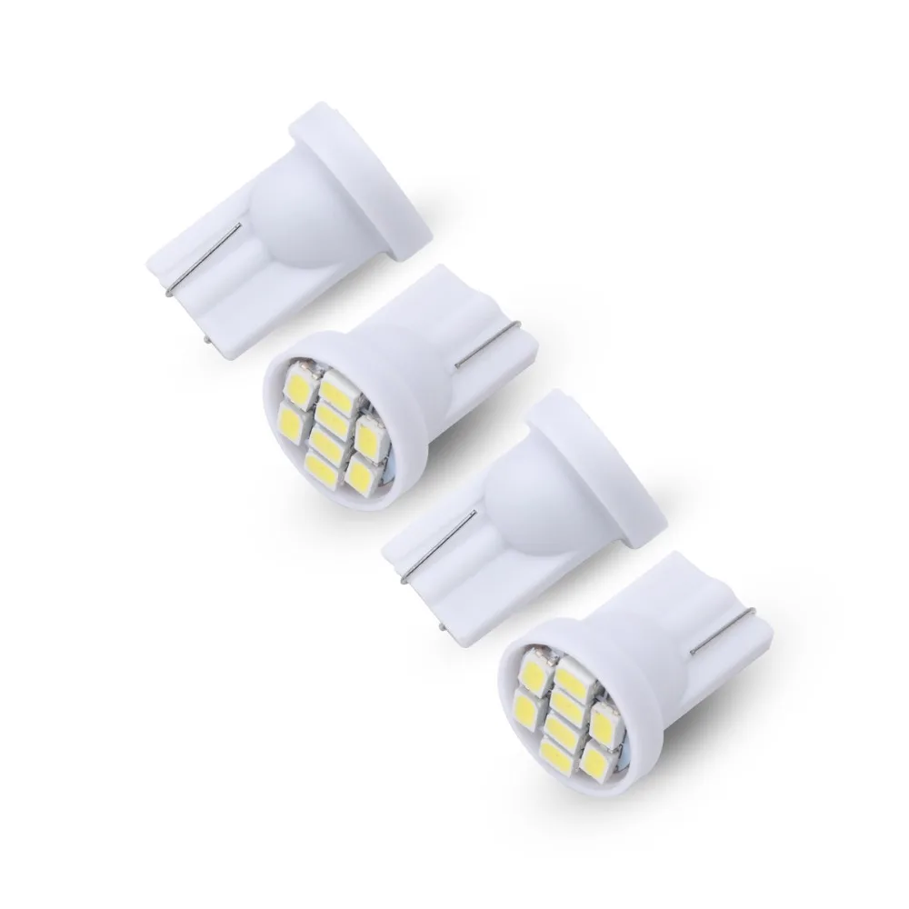 4 шт. 12 В T10 светодисветодиодный W5W светодиодный 8smd 8 smd 3020 1206 194 светодиод купольный