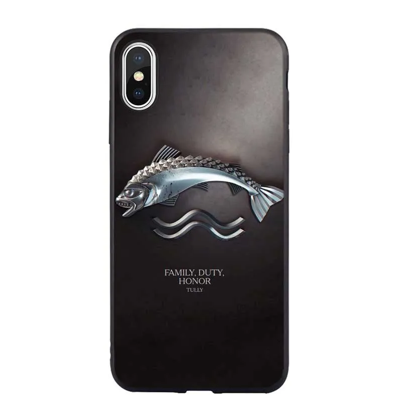 Игра трона дом Старк Таргариен GOT Coque Мягкий силиконовый чехол для телефона для Apple iPhone 5 5S SE 6 6s 7 8 Plus X XR XS MAX