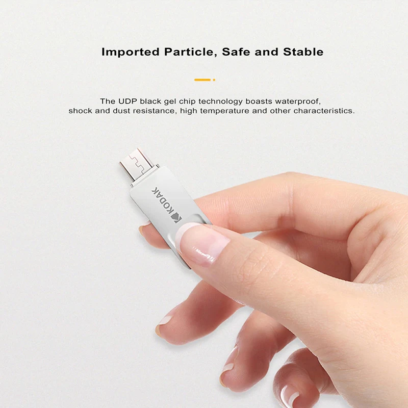 Металлический флеш-накопитель KODAK K223B USB 3 0/Micro двойной интерфейс 64 ГБ 32 16 флешка