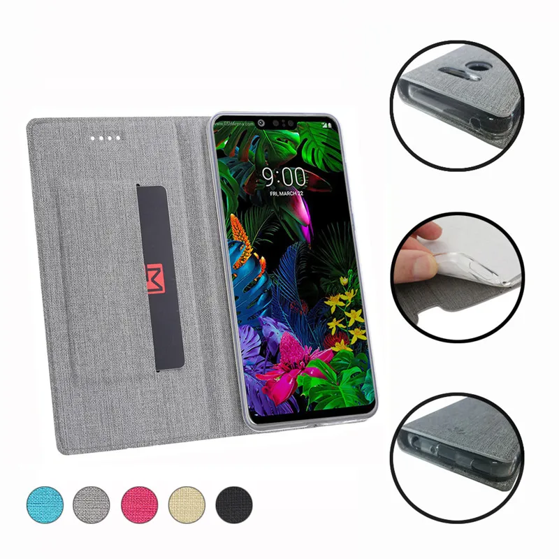 Роскошный Магнитный кожаный флип-чехол для LG G8 ThinQ G8S G7 Plus Fit Q9 Q7 V40 V50 5G мягкий
