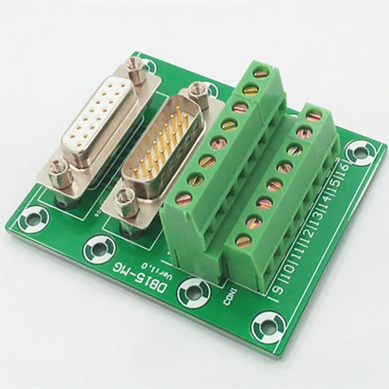 

USB DB15, штекер и гнездо, разрывная плата, Клеммная колодка, разъем.