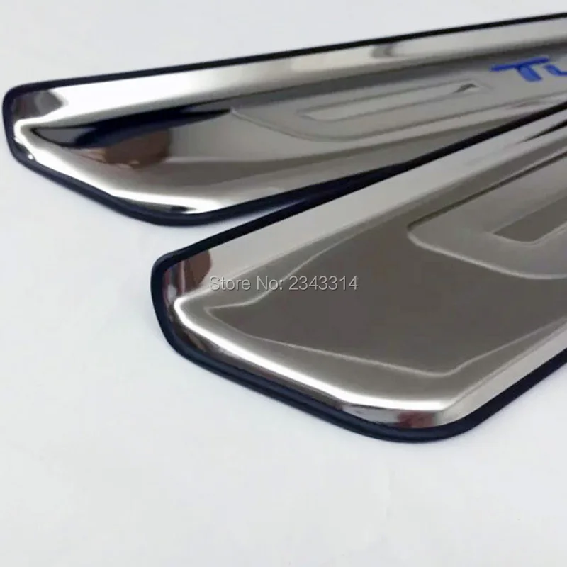 Накладка на порог из нержавеющей стали для Hyundai Tucson 2015 2018 2019 2020|stainless steel scuff plate|scuff