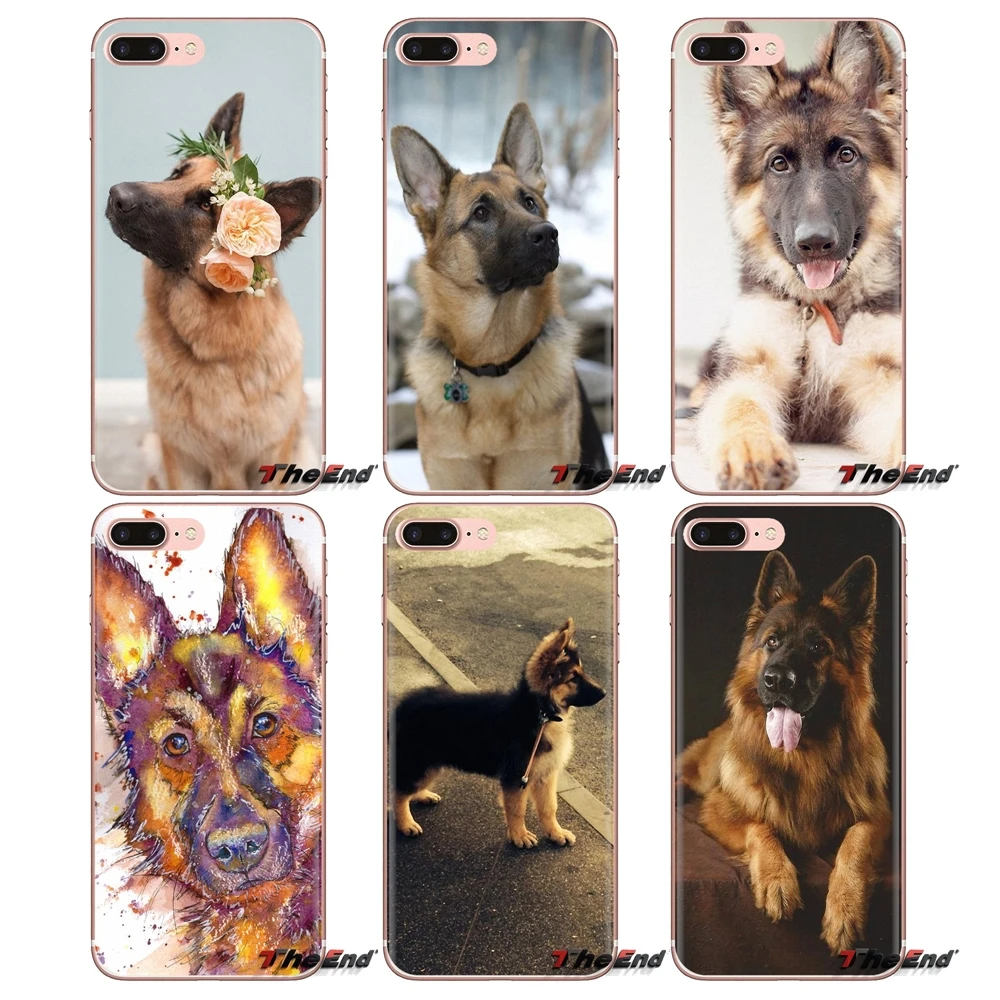 Soft Transparent Cases Covers For iPod Touch Apple iPhone 4 4S 5 5S SE 5C 6 6S 7 8 X XR XS Plus MAX German Shepherds Dog Puppy |