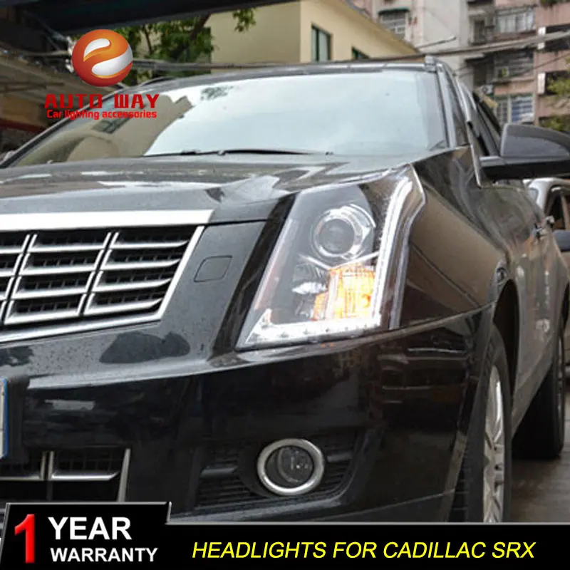 Автомобильный Стильный чехол на голову для Cadillac SRX 2010- светодиодный головной светильник s Cadillac SRX DRL Дневной ходовой светильник биксеноновый HID