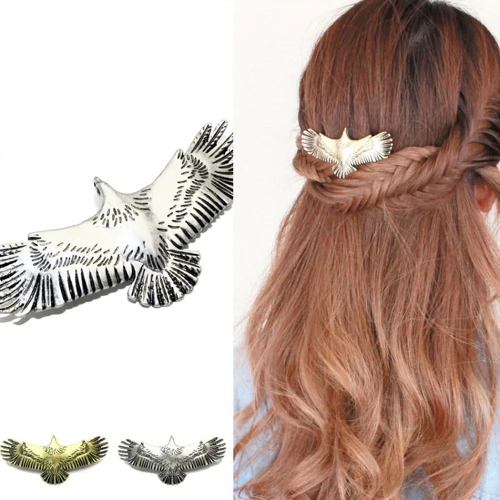 Винтажные заколки для волос с орлом ювелирное изделие античный цвет аксессуары