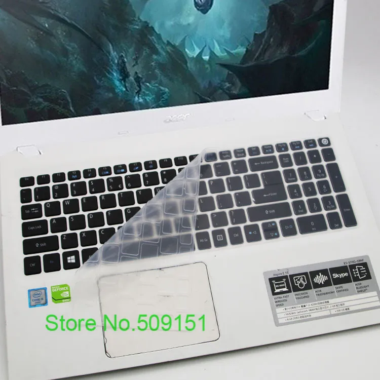 15 6 дюймовый силиконовый чехол для клавиатуры Acer Aspire e15 защитный моделей E5 573 G с